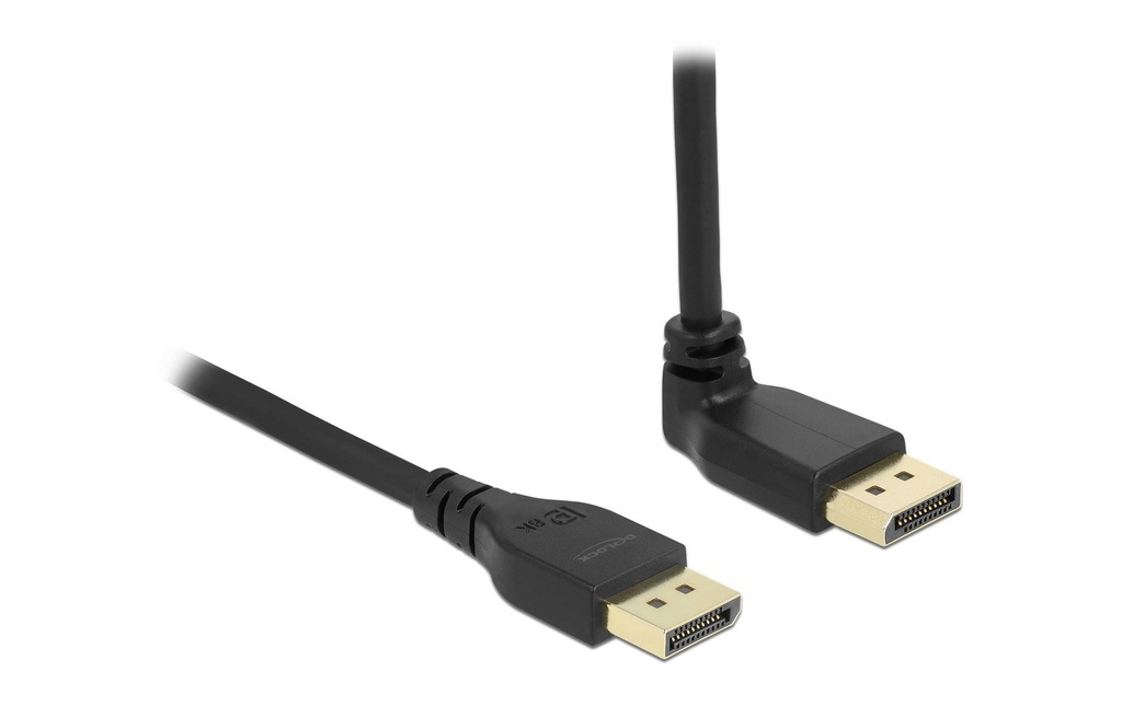 Delock Câble Coudé en haut DisplayPort - DisplayPort, 3 m, 8K 60Hz