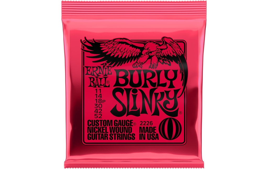 Ernie Ball Cordes de guitare 2226 Burly Slinky – Burly 11 - 52