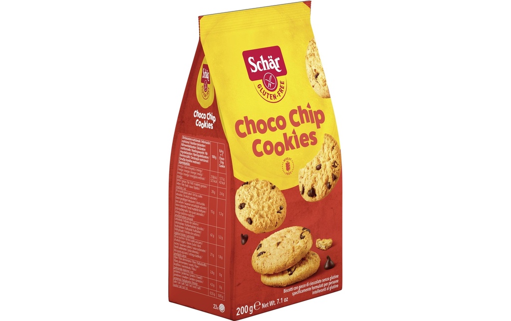 Dr.Schär Petits gâteaux Choco Chip Cookies sans gluten 200 g