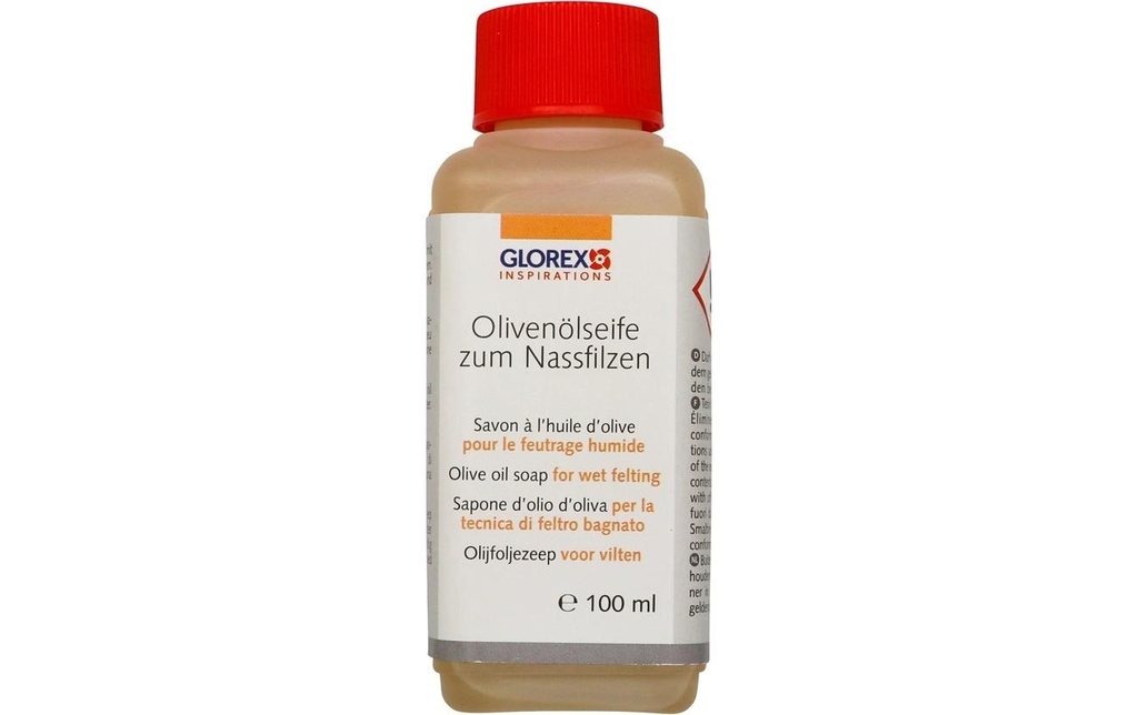 Glorex Feutrage mouillé Savon à l'huile d'olive, 100 ml