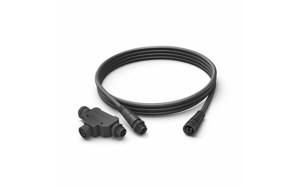 Philips Hue Accessoire Câble d'extension extérieur 2.5m + pièce en T basse tension
