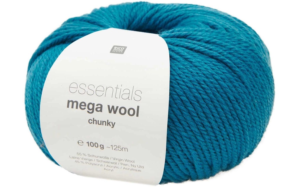 Rico Design Laine Essentials Mega Wool chunky 100 g, Turquoise