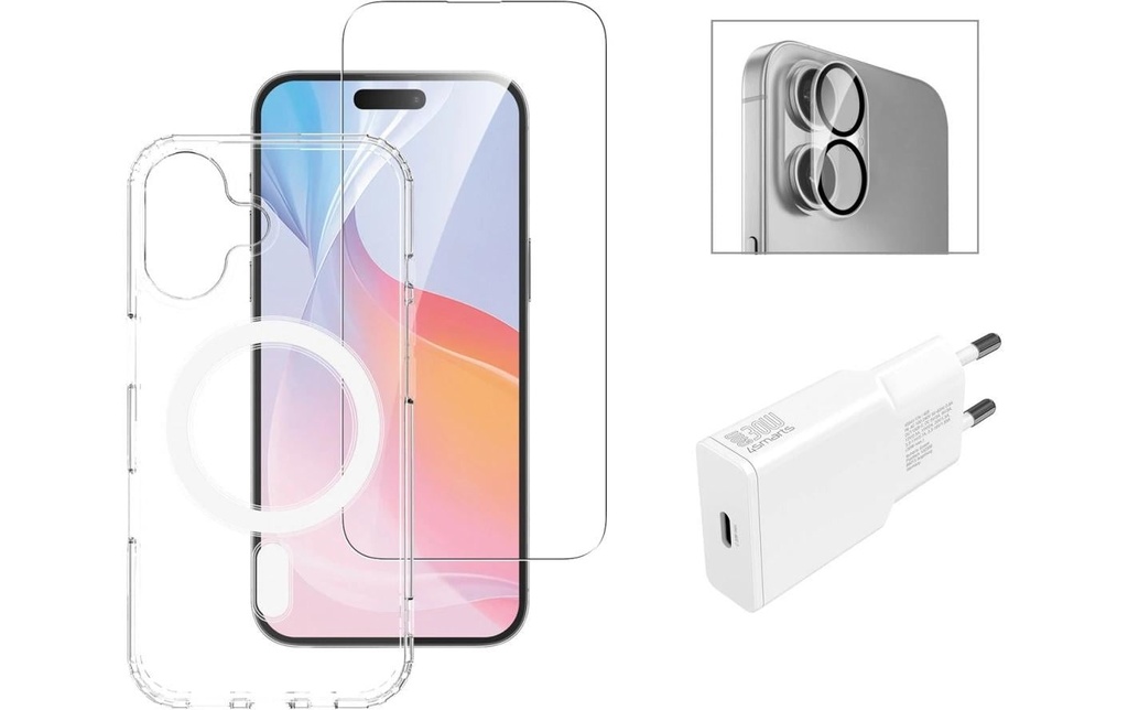 4smarts Coque arrière 3in1 Premium Starter Set iPhone 16
