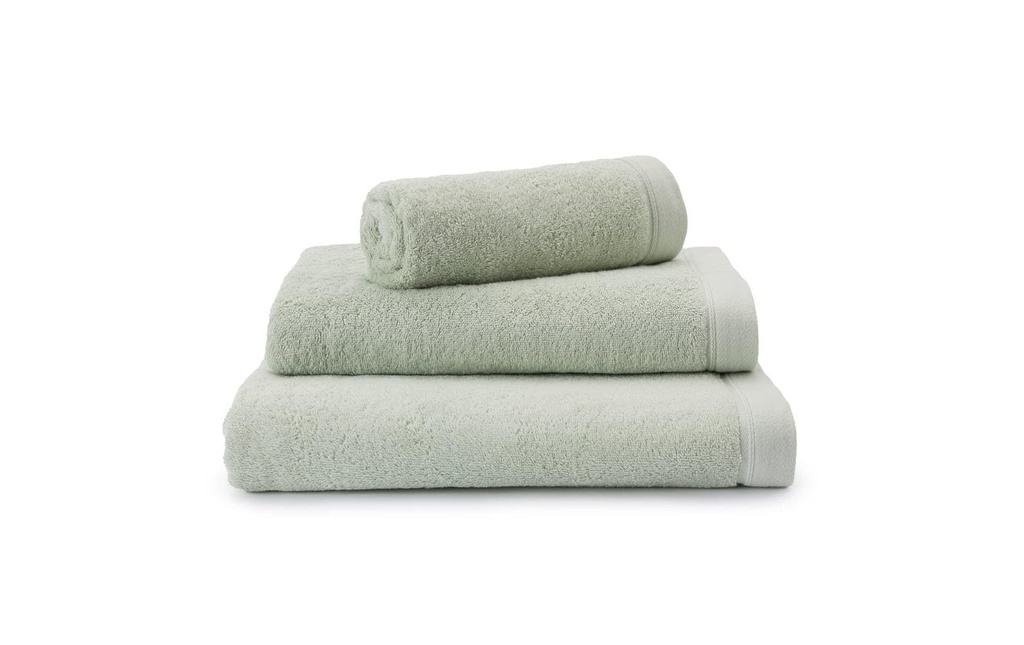 Urbanara Set de linge éponge Faia 4 pièces, Pistache