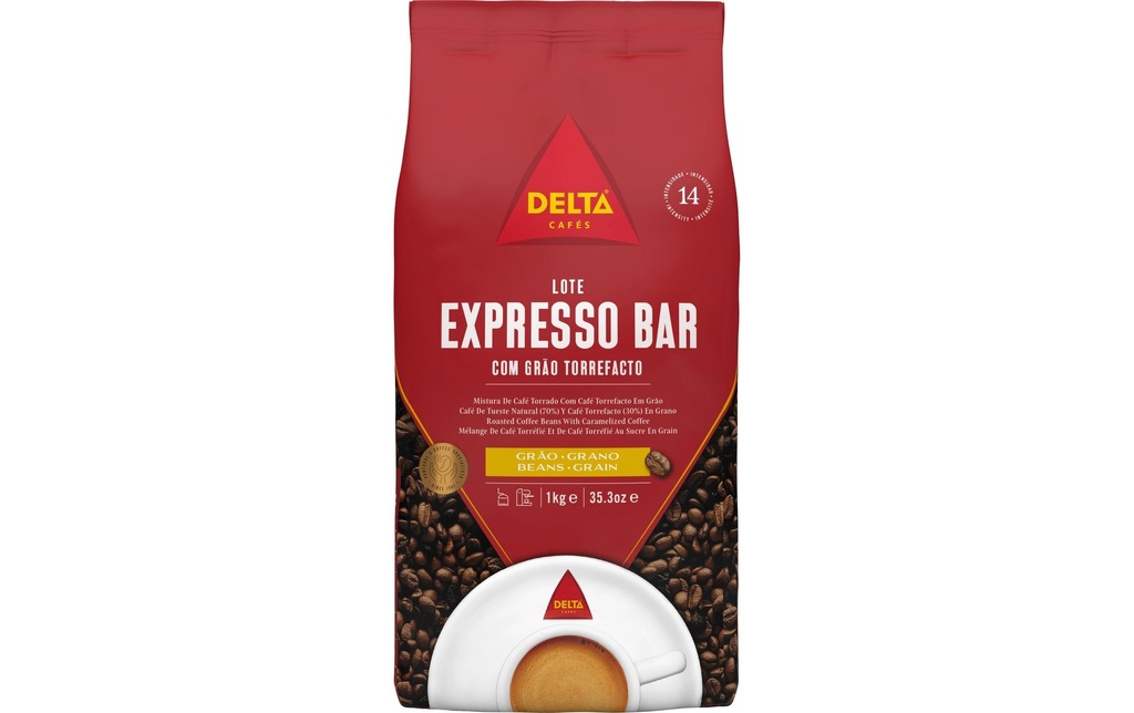 Delta Les grains de café Grao Lote Expresso Bar 1 kg