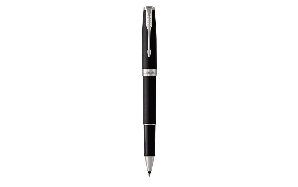 Parker Stylo à bille roulante Sonnet Black Matt/Silver Core