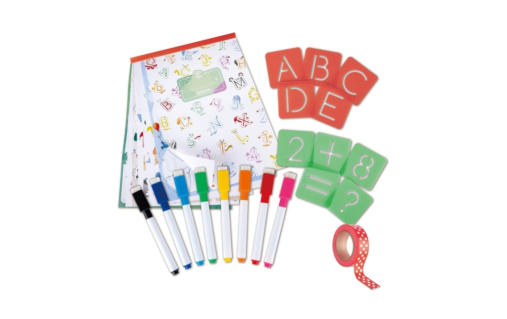 Hape Accessoires Pochoirs ABC et chiffres