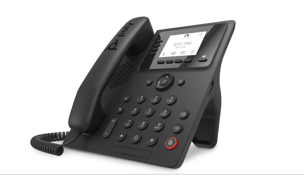 HP Téléphone de bureau Poly CCX 350 Microsoft Teams Noir