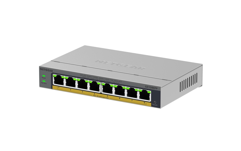 Netgear PoE+ Switch GS108EPP-100EUS 8 ports