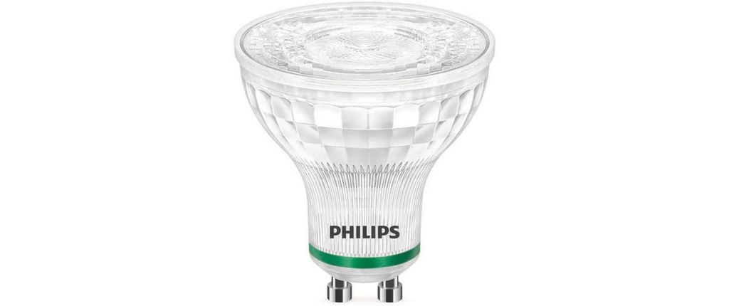 Philips Lampe LED GU10, ultra-efficace, blanc chaud, remplacement de 50W