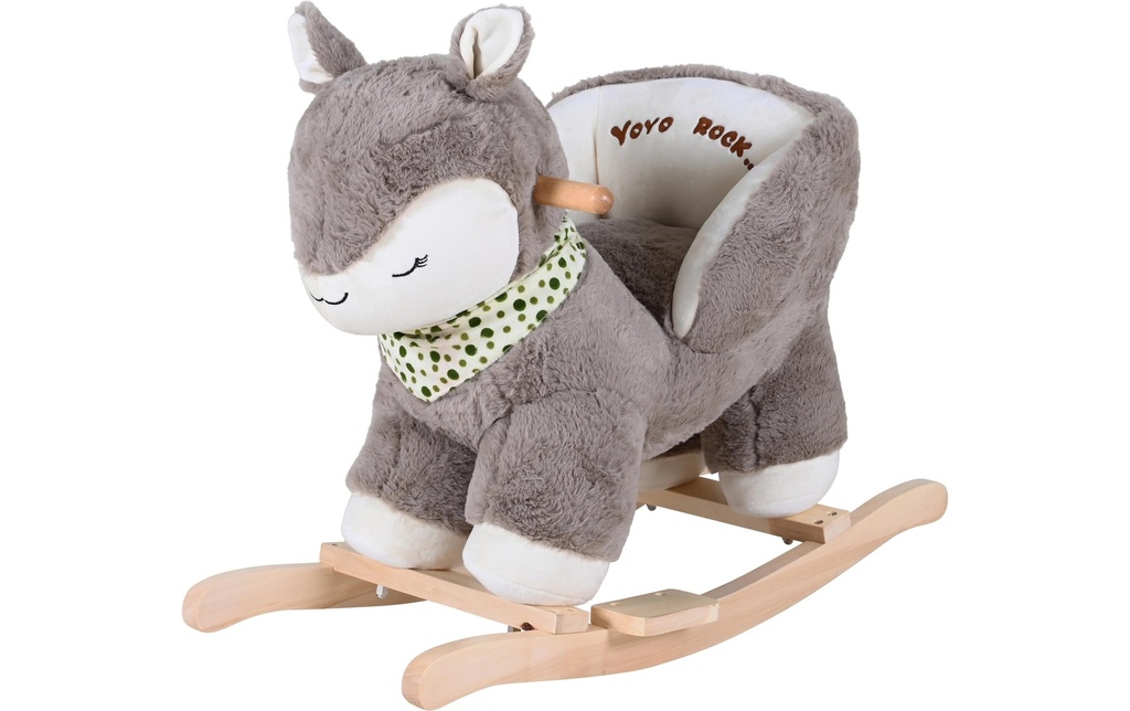 Knorrtoys Animal à bascule Chevreuil Brun/Beige