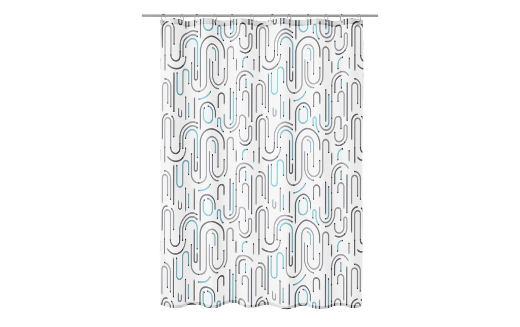 Kleine Wolke Rideau de douche Vision 180 x 200 cm, Multicolore