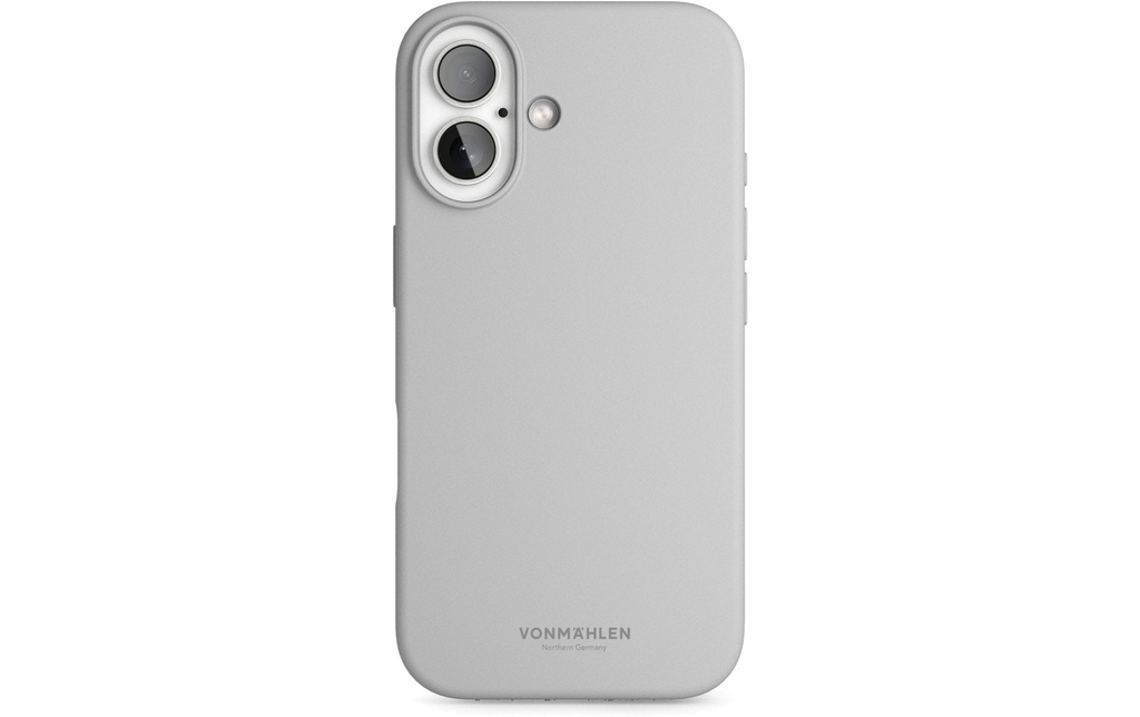Vonmählen Coque arrière Soft Silicone iPhone 16 Light Gray