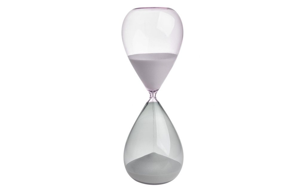 TFA Dostmann Sablier Gris/rose, 15 minutes
