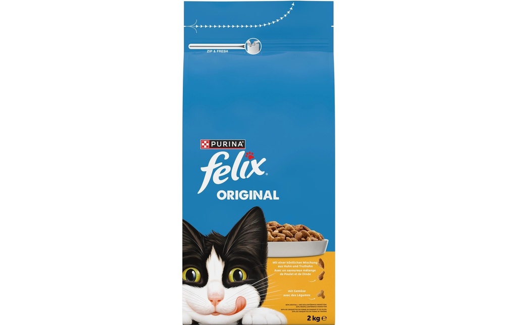 Felix Alimentation sèche Volaille originale 2 kg