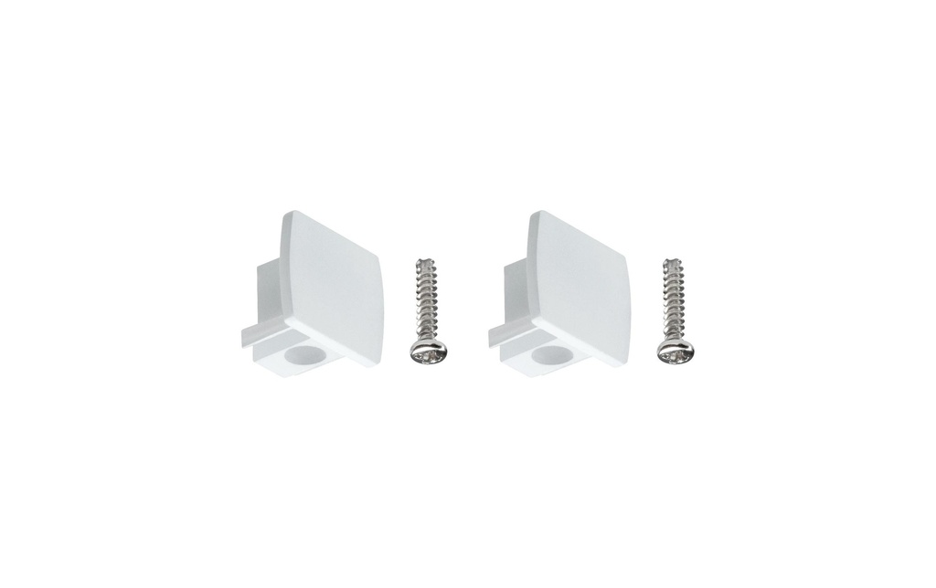 Paulmann Embout URail Universal, Blanc, 2 pièces