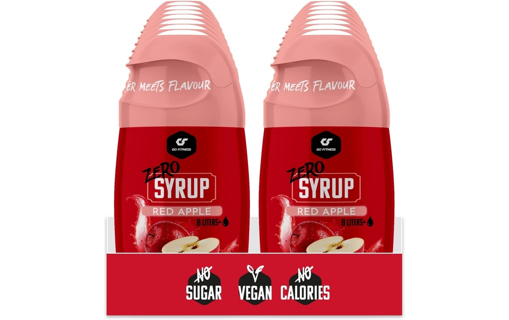 Go Fitness Zero Syrup – Pomme rouge - 16 x 65 ml Fruits rouges 1040