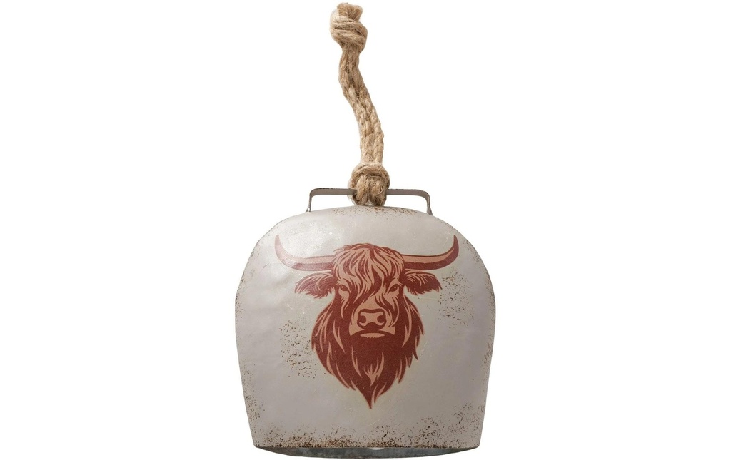 Boltze Objet à exposer Cloche à vache Berta métal, 14 x 13 cm