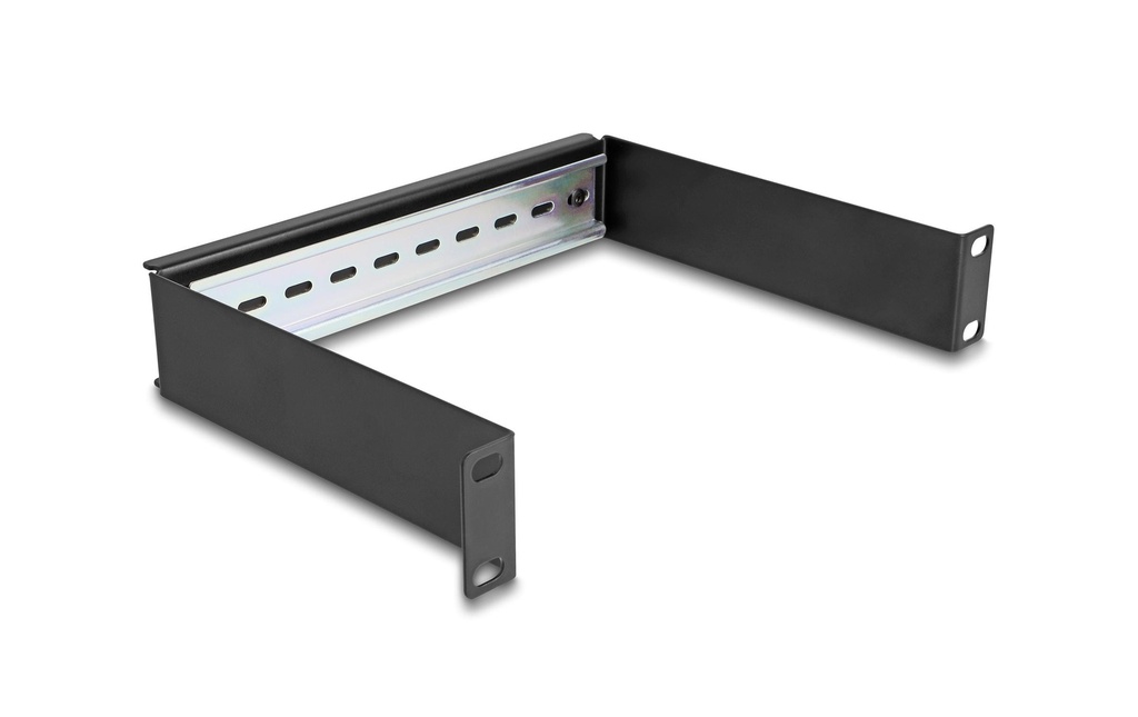 Delock Panneau de profilé chapeau 1U 10, noir