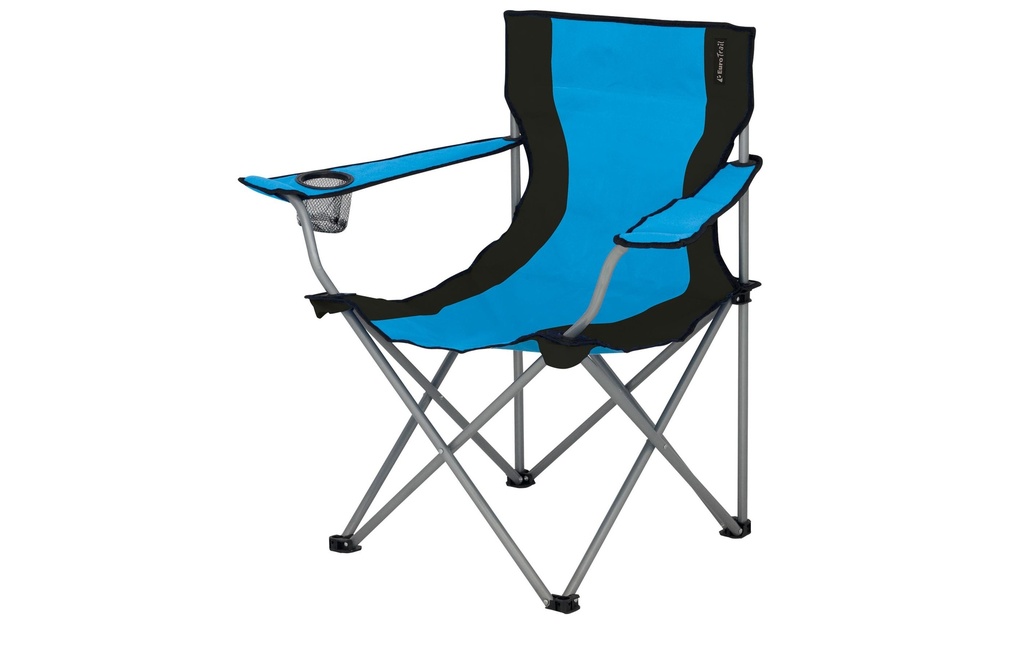 Eurotrail Chaise de camping Lausanne Bleu/Noir