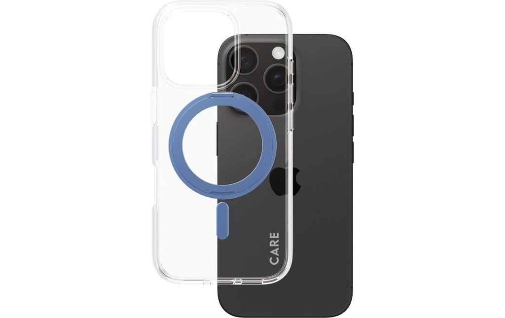 CARE Coque arrière Feature Kickstand iPhone 16 Pro Bleu