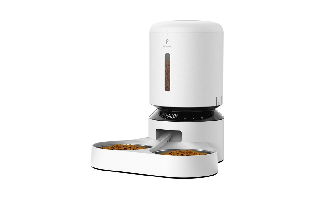 Petlibro Distributeur de nourriture Granary Dual Feeder 5 l, blanc