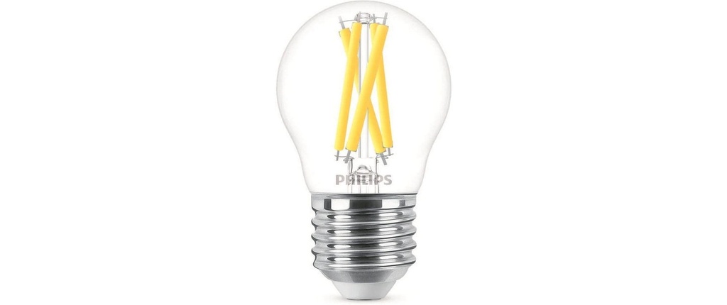 Philips Lampe LEDcla 60W E27 P45 CL WGD90 Blanc chaud (WW)