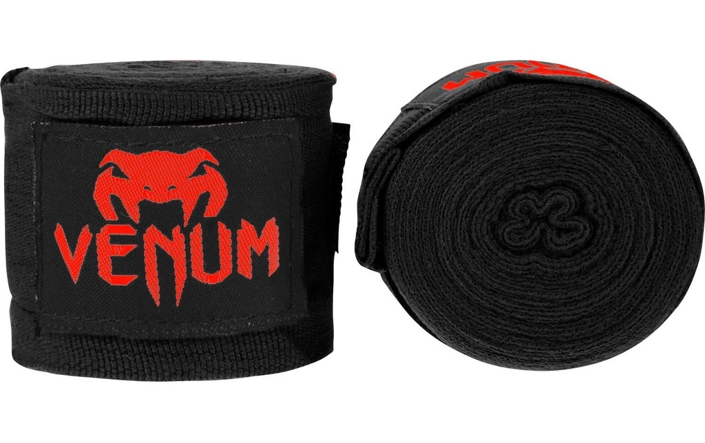 Venum Kontact Boxing Handwraps 2.5 m, Noir/Rouge