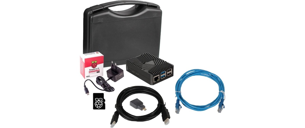 jOY-iT Carte de développement Kit Raspberry Pi5, 8 Go, SD, PSU, boîtier, HDMI