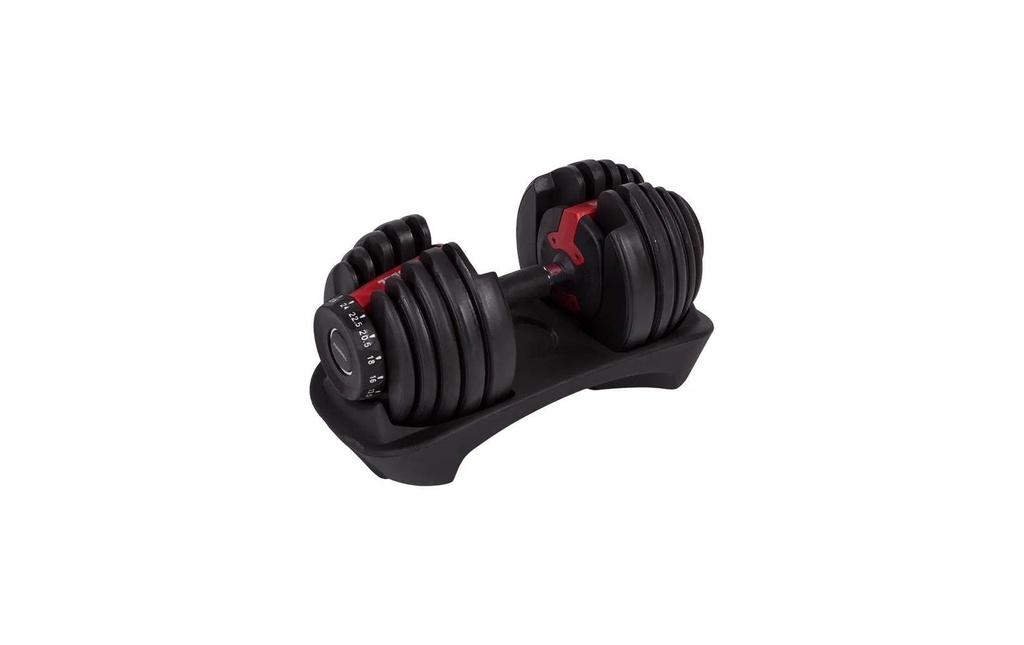 Fitcom Haltère court réglable 24 kg