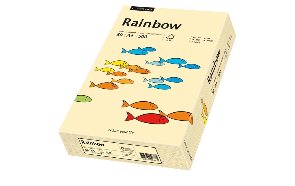 RAINBOW Rainbow A4 80g chamois (500 pces)
