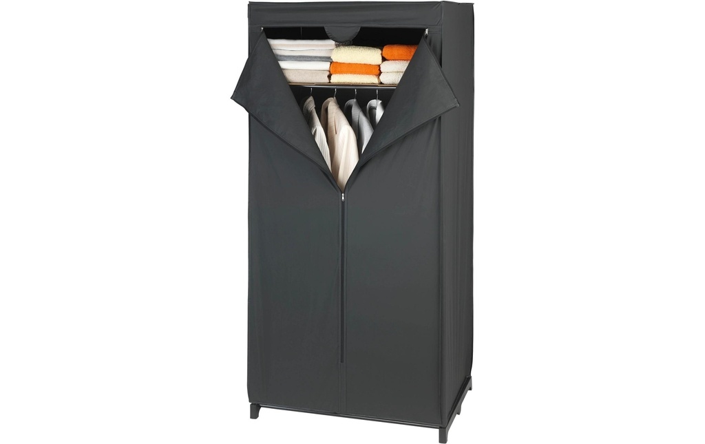 Wenko Armoire à vêtements Noir profond 75 cm x 160 cm, 1 Pièce/s