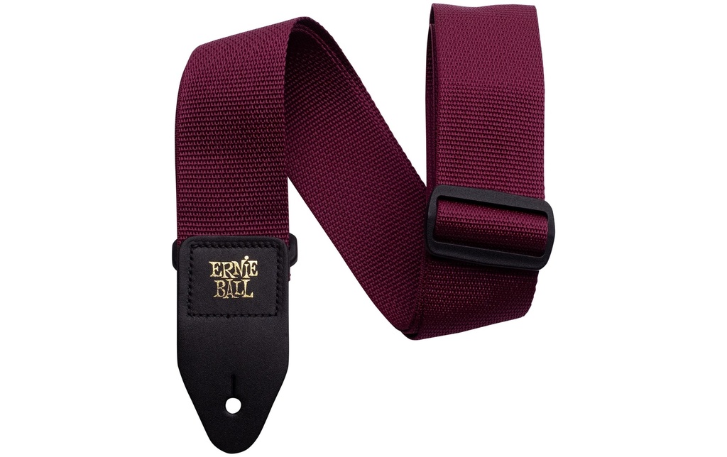 Ernie Ball Sangle de guitare Polypro Burgundy