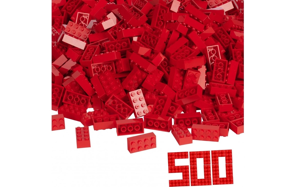 BLOX Briques 500 briques rouges de 8 en vrac