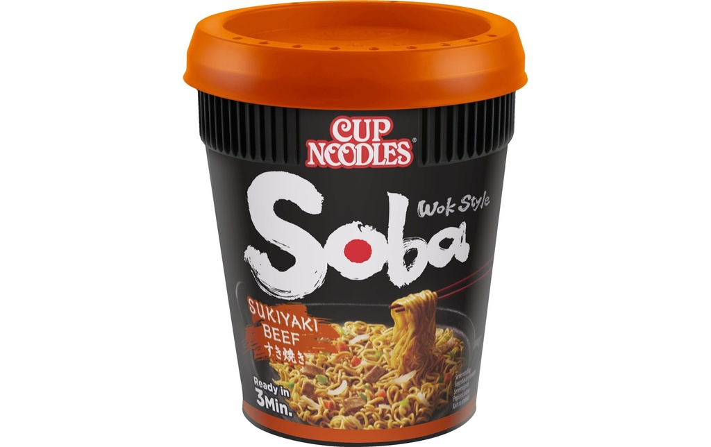 Nissin Food Gobelet Soba Cup Sukiyaki Boeuf 89g