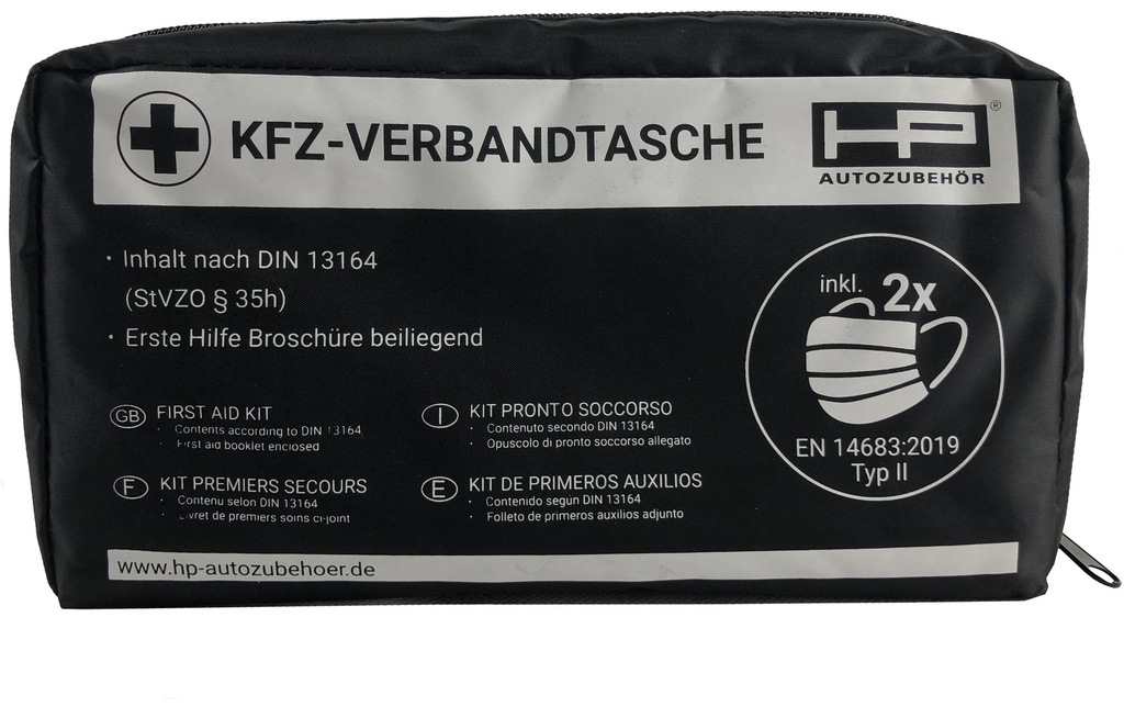 HP Autozubehör Trousse de secours KFZ Noir