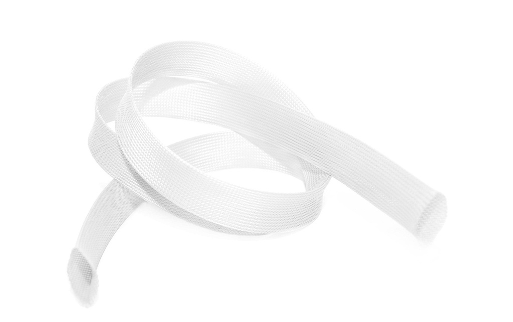 Audioraq Gaine de câble KF 25mm ouvert extensible 2m blanc