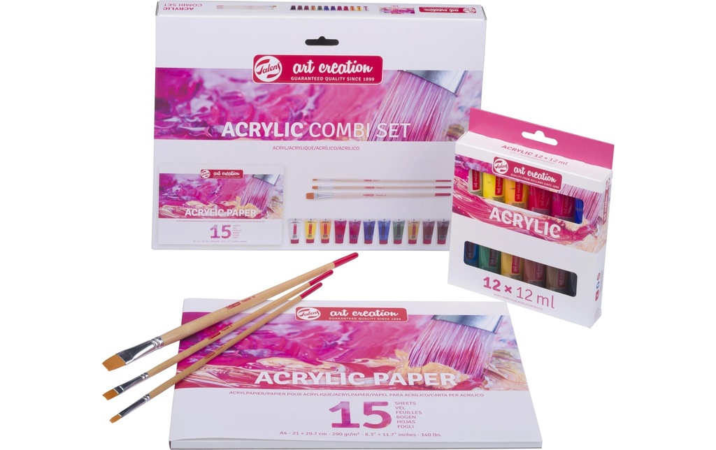 Talens Peinture acrylique Combiset 3 pièces