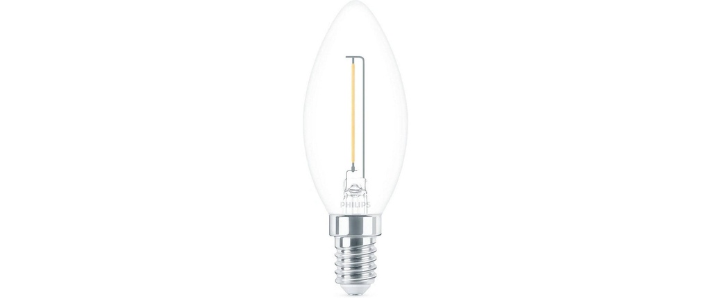 Philips Lampe LEDcla 15W E14 B35 WW CL ND Blanc chaud (WW)