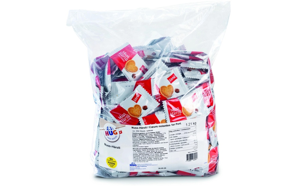 Wernli Pâtisserie Biscuits aux noix 1215 g, 250 pièces