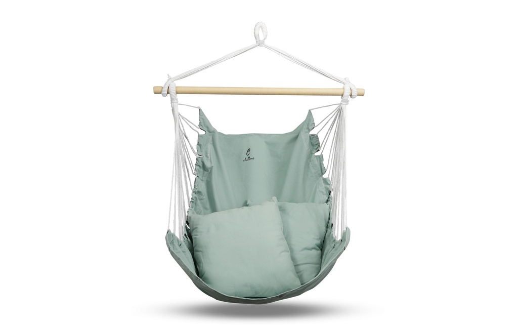 Chillme Fauteuil suspendu Vert 130 x 100 cm