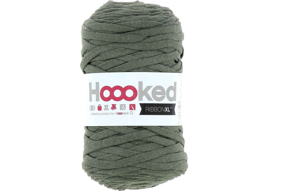 Hoooked Laine Ruban XL 250 g, Vert olive