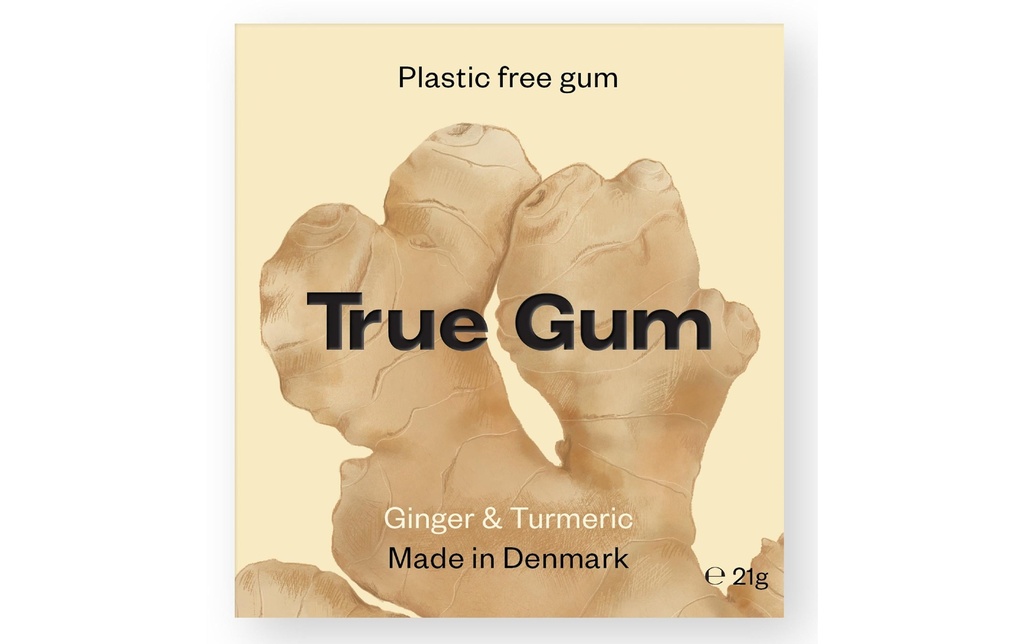 True Gum Chewing-gum Gingembre et curcuma 21 g