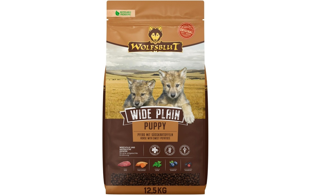 Wolfsblut Alimentation sèche Dog Wide Plain Puppy, 12.5 kg