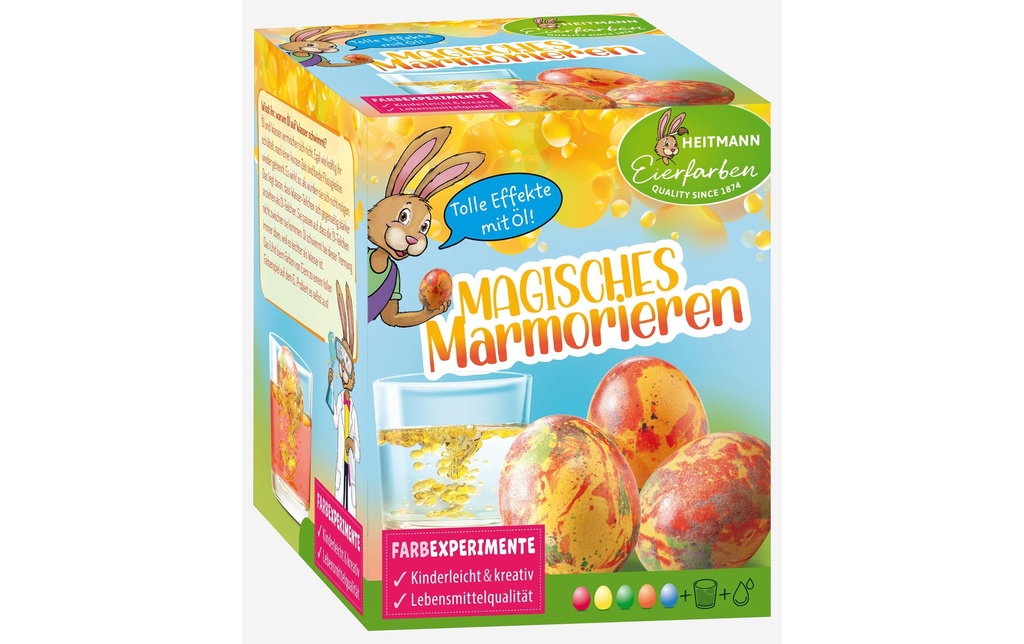 Brauns Heitmann Peintures à œufs Marbrerie magique 1 Pièce/s, Multicolore