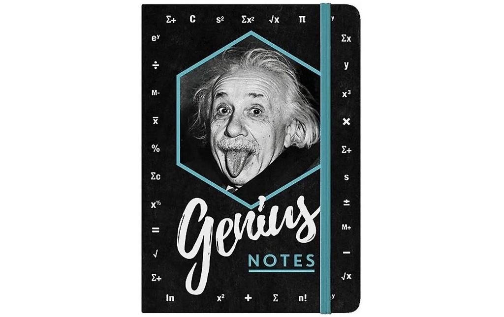Nostalgic Art Carnet de notes Genius A5, Pois, Noir/Blanc