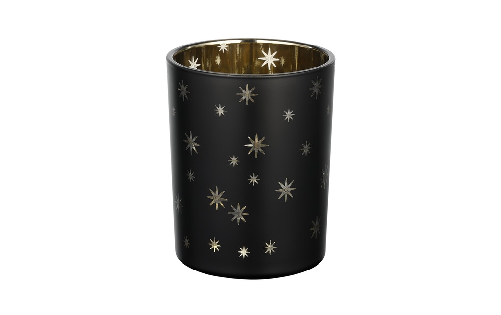 EGLO Bougeoir à bougie chauffe-plat Lukut 12.5 cm Doré/Noir, Verre