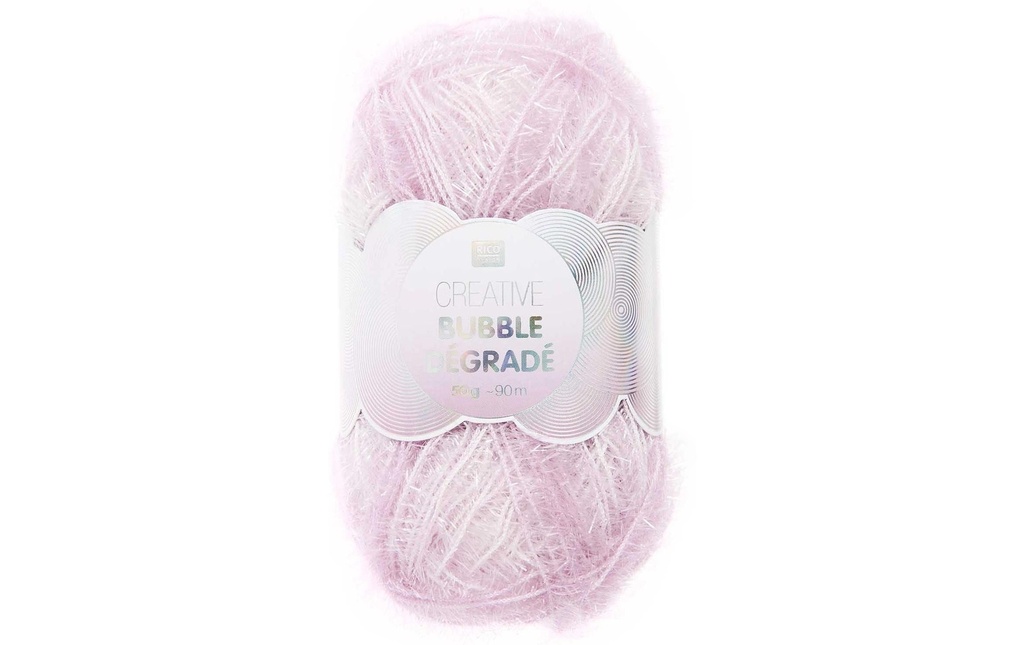 Rico Design Laine Rico Creative Bubble Dégradé 50 g / 90 m, lilas