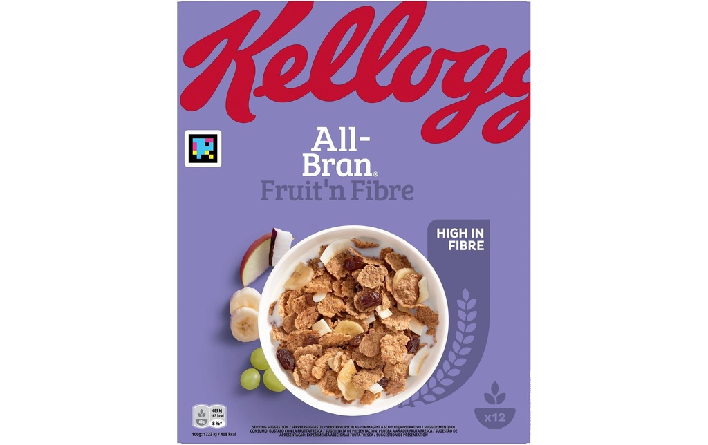 Kellogg's Céréales All Bran Fruit n`Fibre 500 g