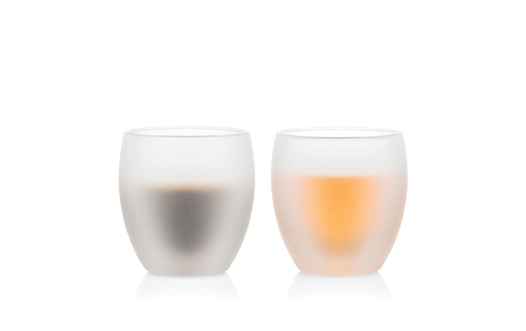 Bodum Verre Pavina set de 2 Blanc, laiteux, 0.25 l